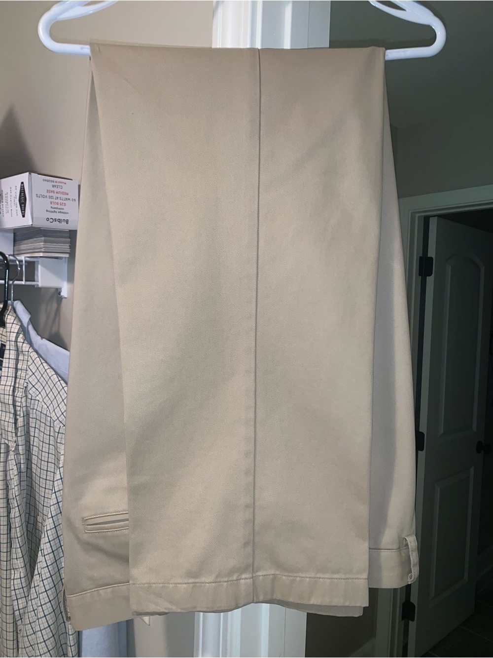 L.L. Bean Khaki Comfort Waist Pants 37 x 34